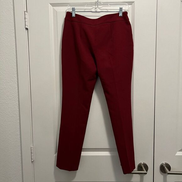 Milly Bordeaux (Red)  Skinny Slouch Pant, Size 0 Retail $330 - Picture 2 of 3